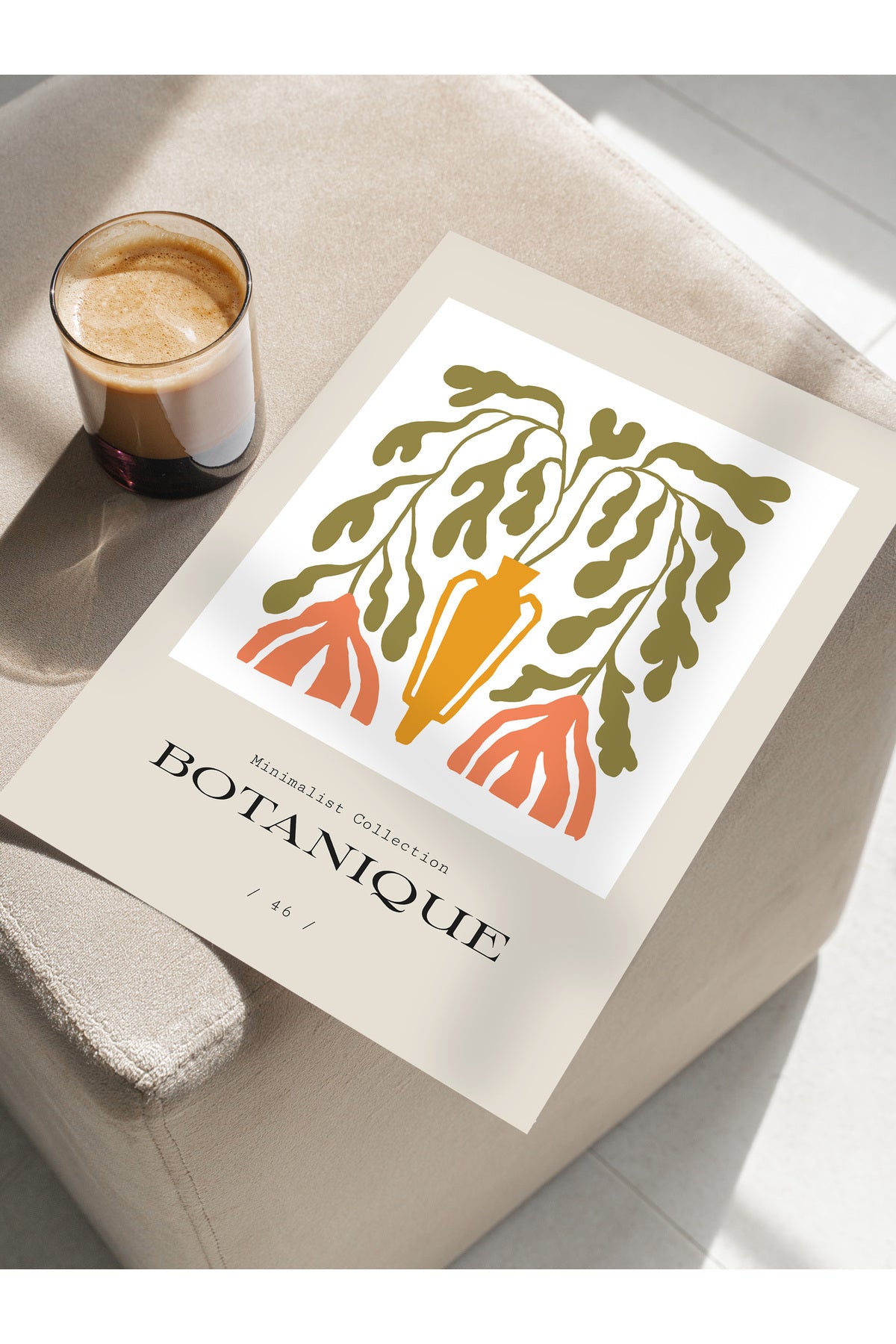 Soft Bohem Duvar Posteri, İskandinav Temalı Çerçevesiz Poster - Yatak Odası, Salon Duvar Dekoru