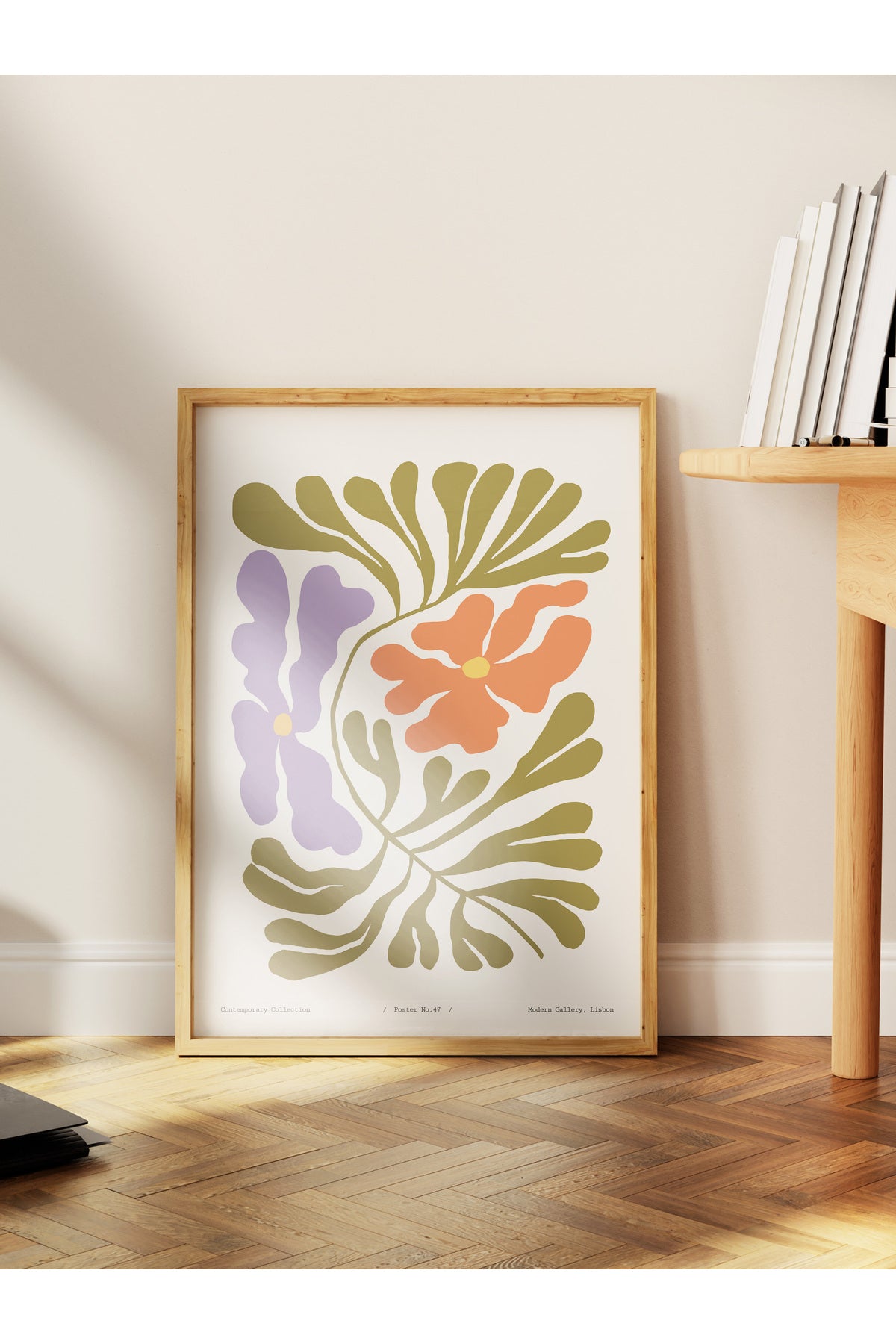 Soft Bohem Duvar Posteri, İskandinav Temalı Çerçevesiz Poster - Yatak Odası, Salon Duvar Dekoru