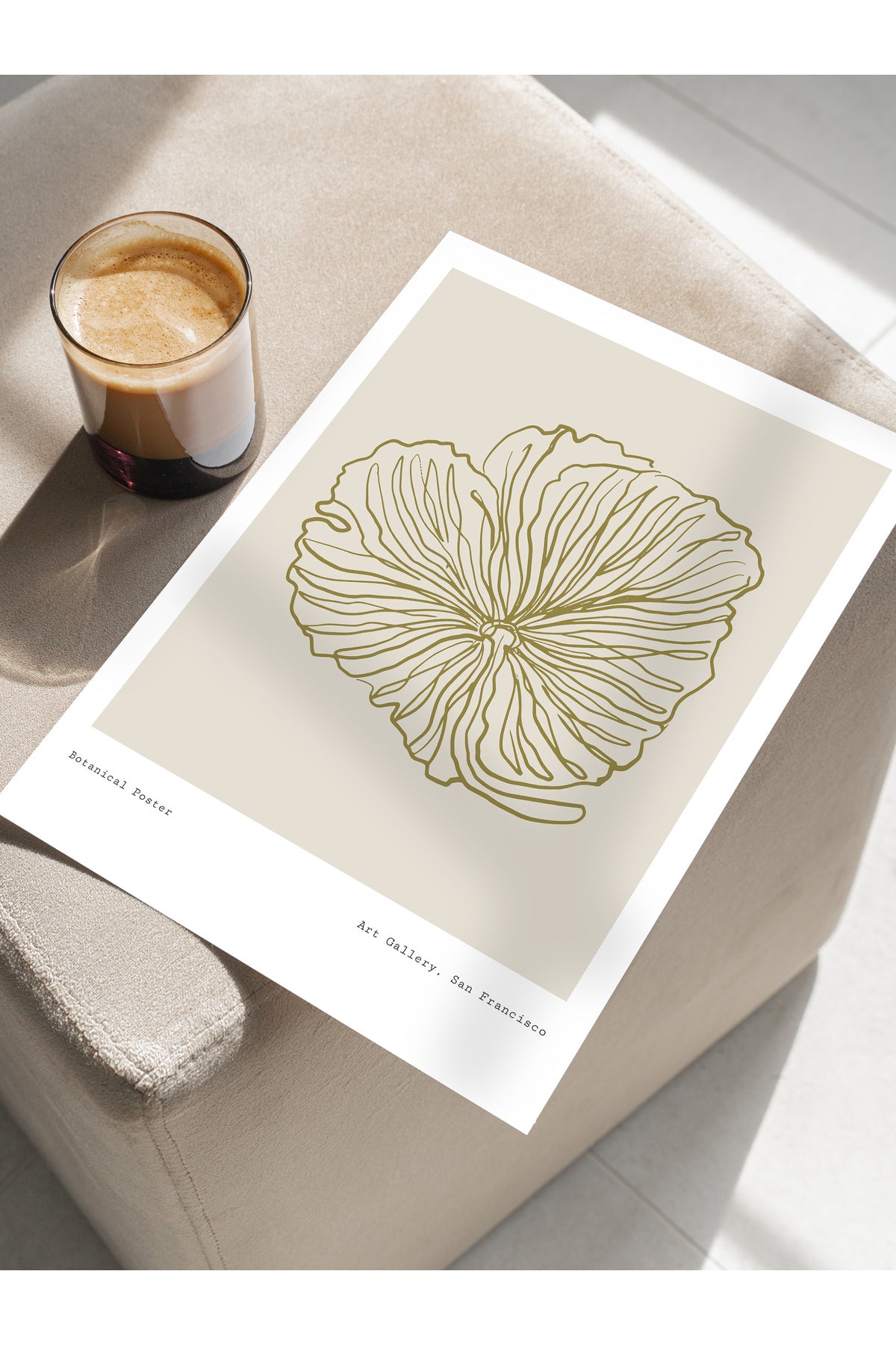 Soft Bohem Duvar Posteri, İskandinav Temalı Çerçevesiz Poster - Yatak Odası, Salon Duvar Dekoru