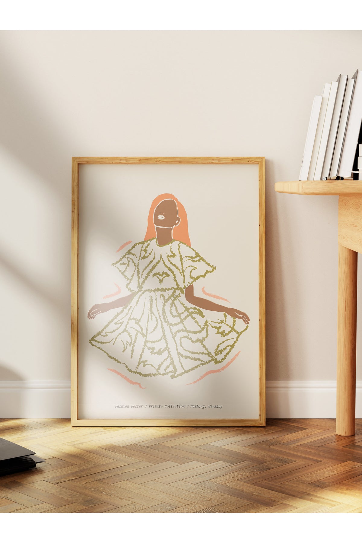 Soft Bohem Duvar Posteri, İskandinav Temalı Çerçevesiz Poster - Yatak Odası, Salon Duvar Dekoru