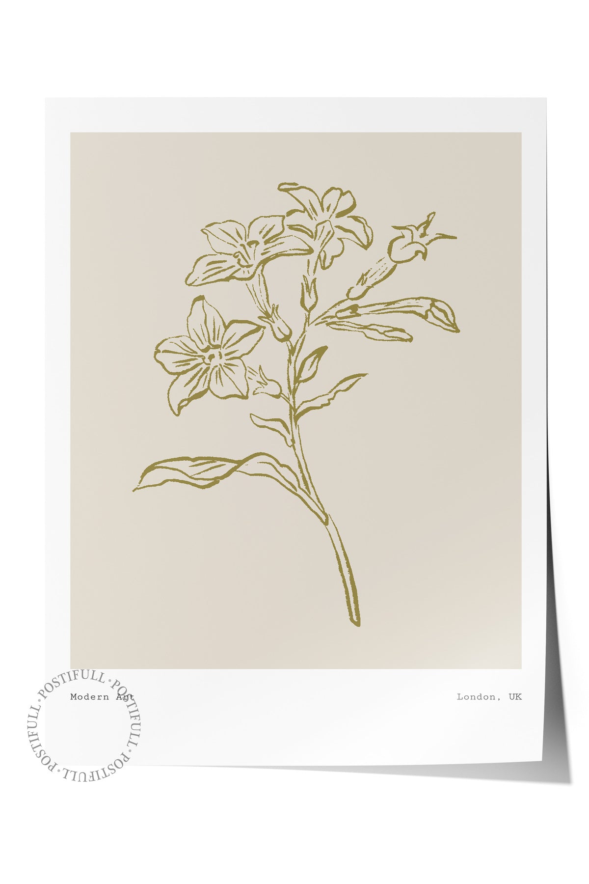 Soft Bohem Duvar Posteri, İskandinav Temalı Çerçevesiz Poster - Yatak Odası, Salon Duvar Dekoru