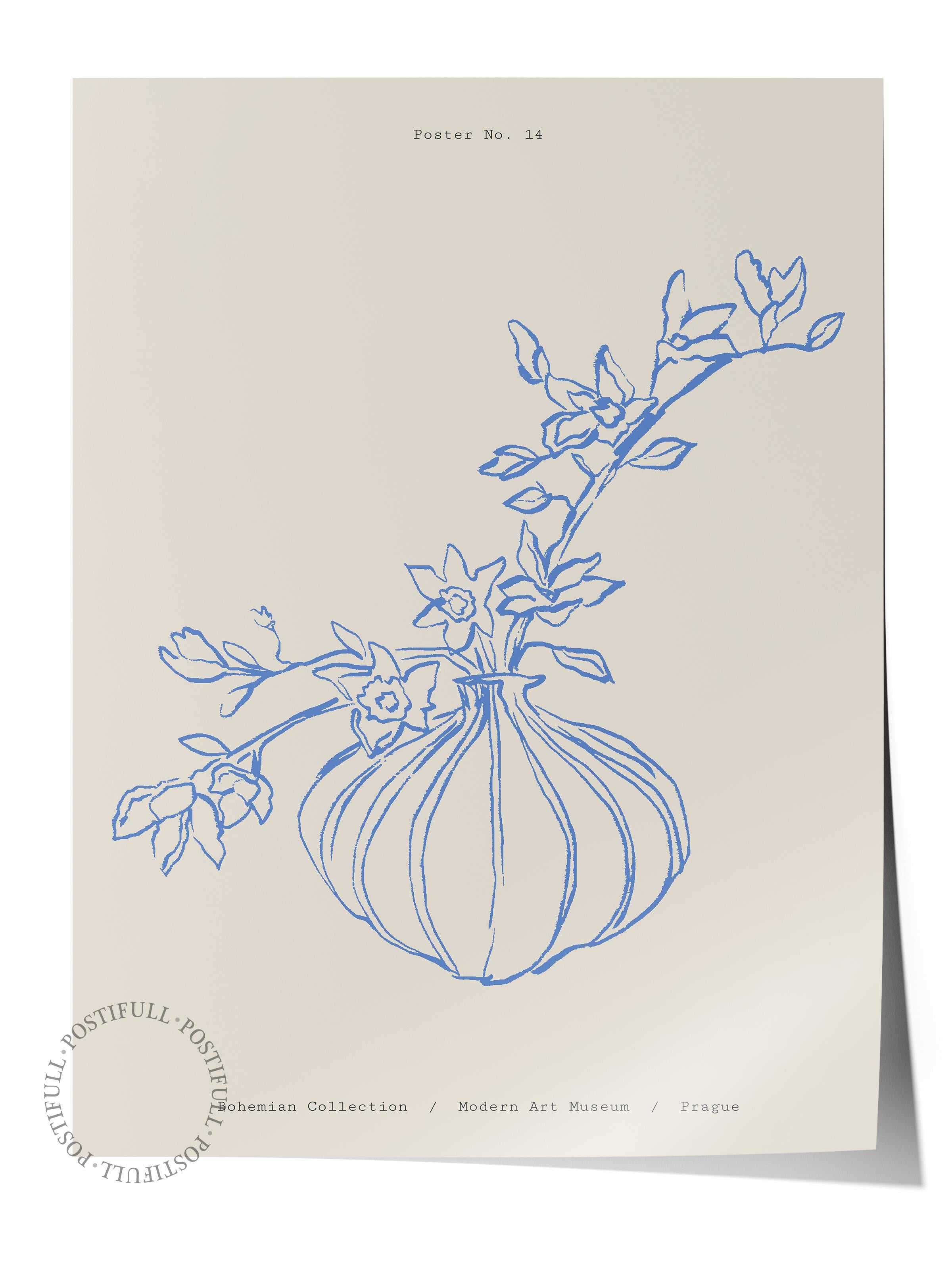 Soft Bohem Duvar Posteri, İskandinav Temalı Çerçevesiz Poster - Yatak Odası, Salon Duvar Dekoru