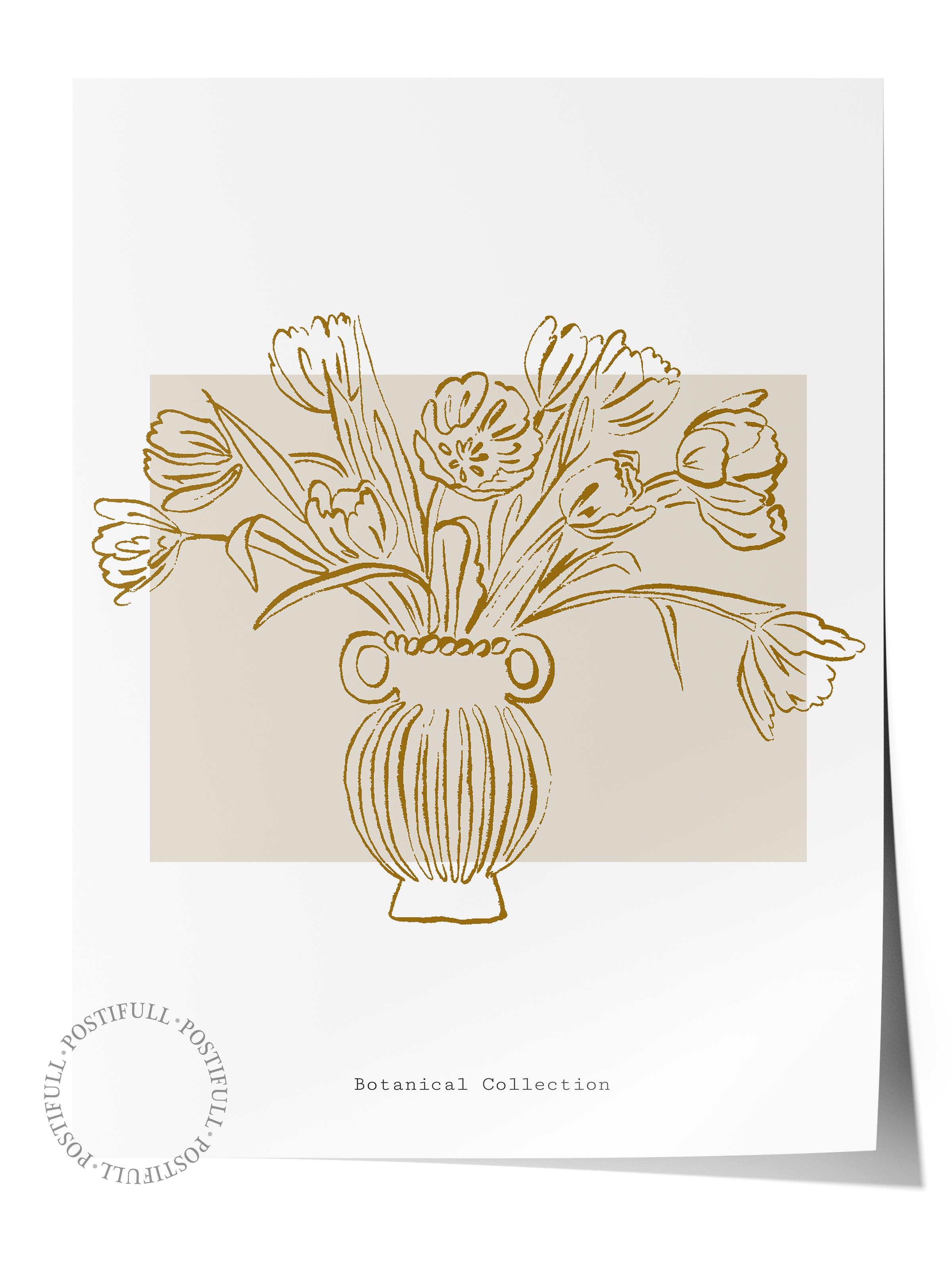 Soft Bohem Duvar Posteri, İskandinav Temalı Çerçevesiz Poster - Yatak Odası, Salon Duvar Dekoru