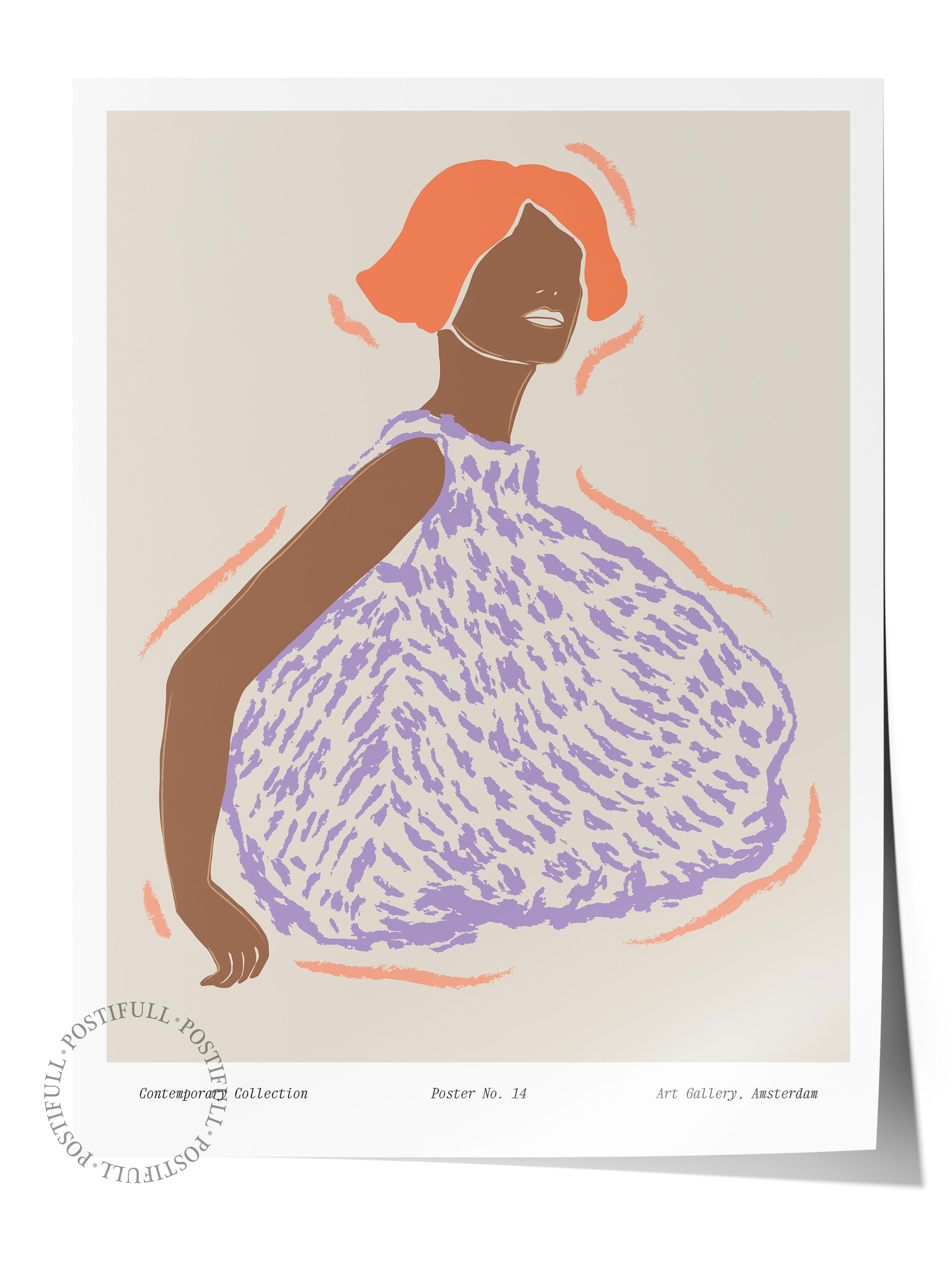 Soft Bohem Duvar Posteri, İskandinav Temalı Çerçevesiz Poster - Yatak Odası, Salon Duvar Dekoru