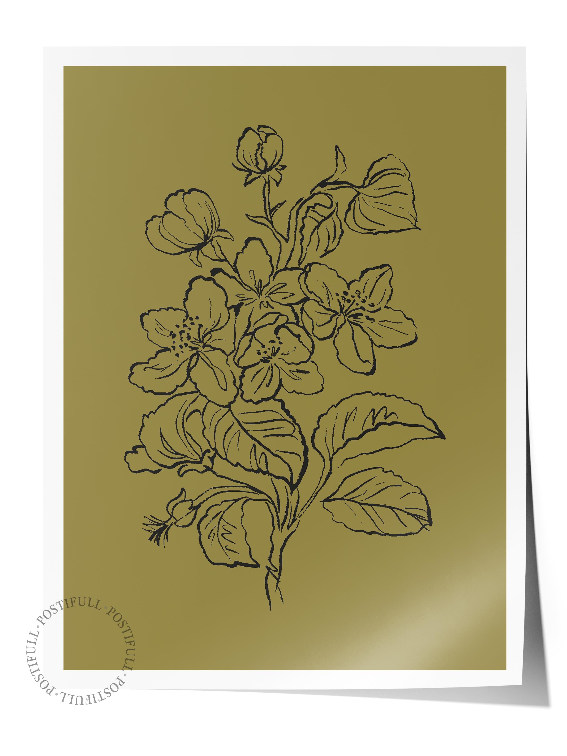 Soft Bohem Duvar Posteri, İskandinav Temalı Çerçevesiz Poster - Yatak Odası, Salon Duvar Dekoru