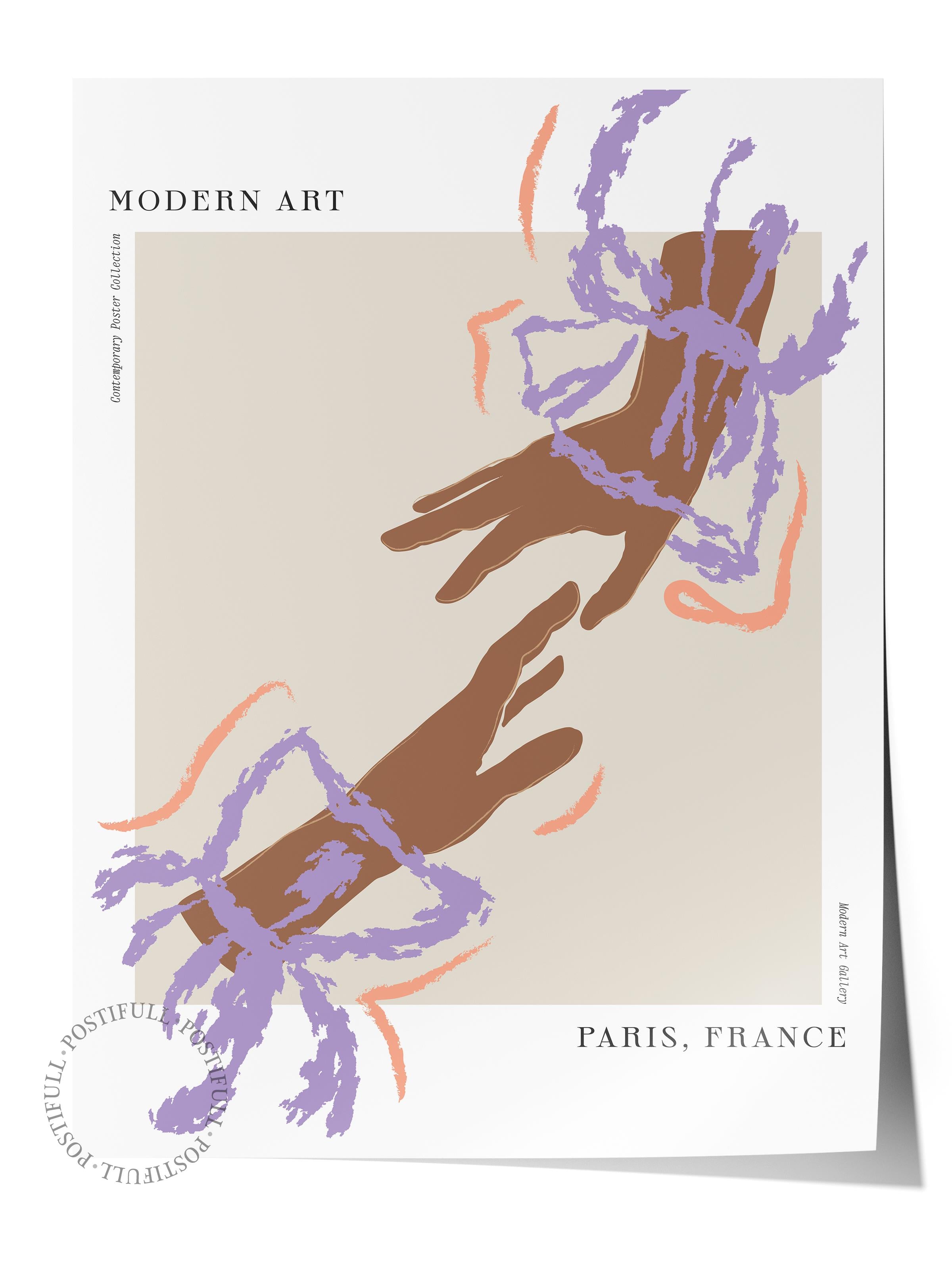 Soft Bohem Duvar Posteri, İskandinav Temalı Çerçevesiz Poster - Yatak Odası, Salon Duvar Dekoru