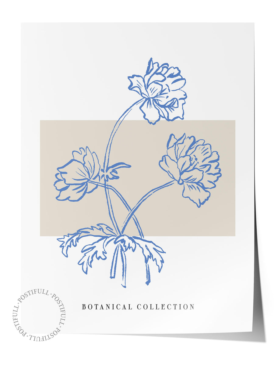 Botanik Çizim Bohem & Boho Çerçevesiz Poster
