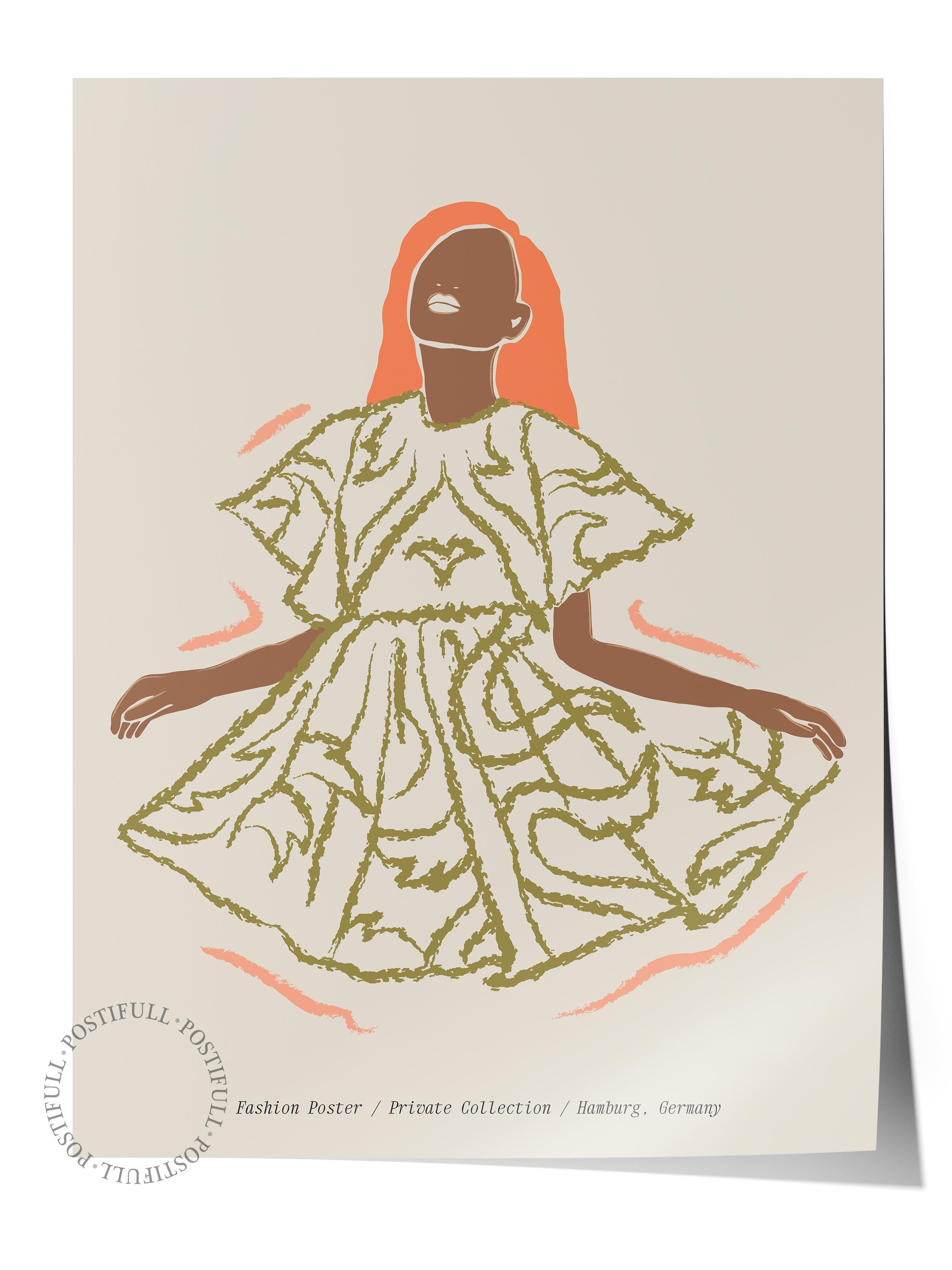 Soft Bohem Duvar Posteri, İskandinav Temalı Çerçevesiz Poster - Yatak Odası, Salon Duvar Dekoru
