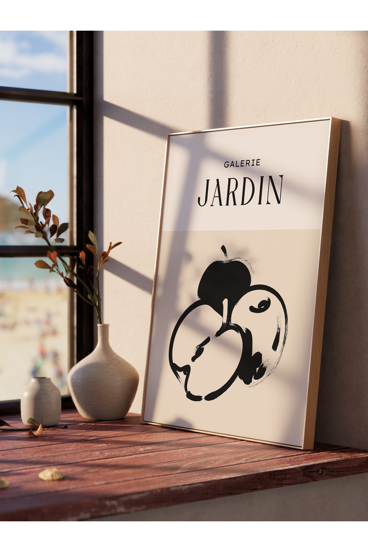 Soft Boho Çerçevesiz Duvar Posteri, İskandinav Temalı Poster - Salon, Mutfak ve Yatak Odası Dekoru