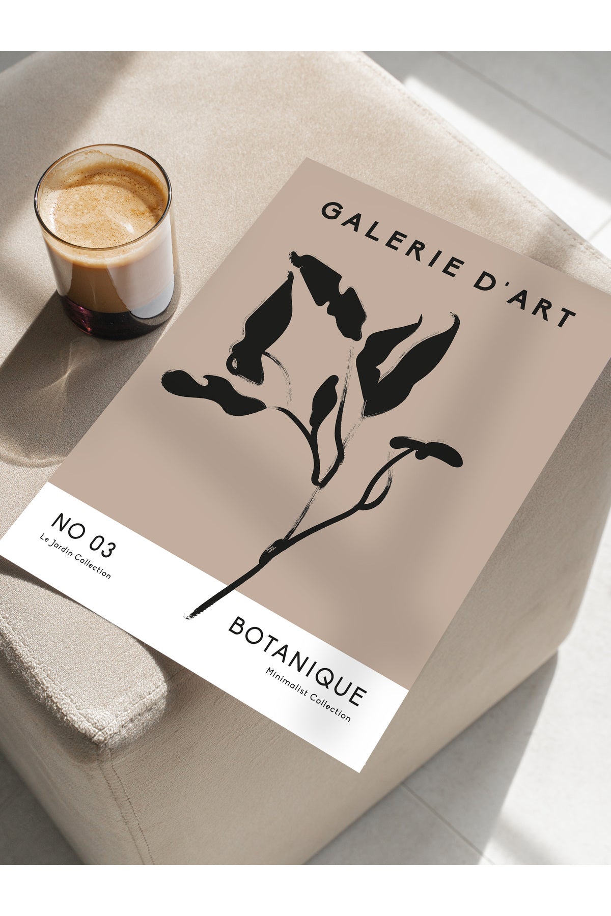 Soft Boho Çerçevesiz Duvar Posteri, İskandinav Temalı Poster - Salon, Mutfak ve Yatak Odası Dekoru