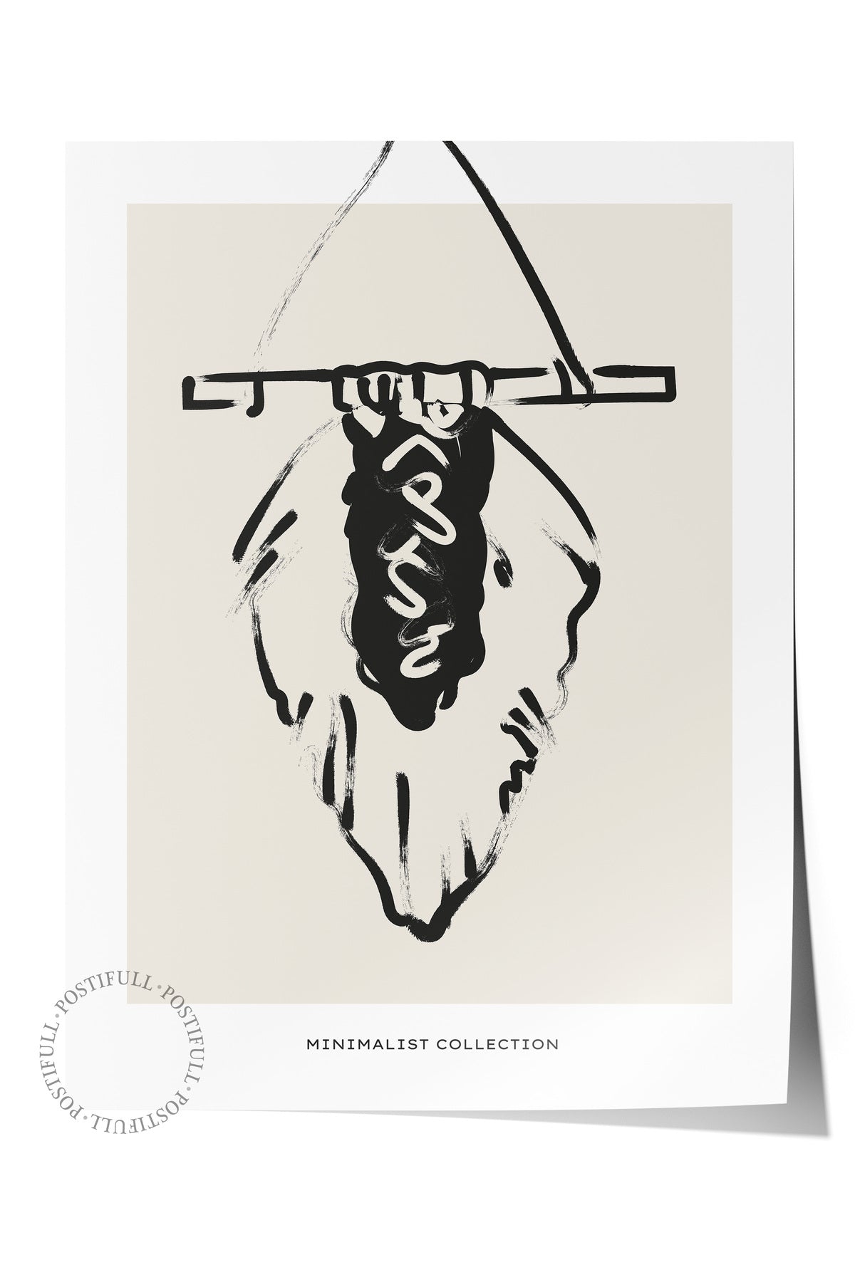 Soft Boho Çerçevesiz Duvar Posteri, İskandinav Temalı Poster - Salon, Mutfak ve Yatak Odası Dekoru