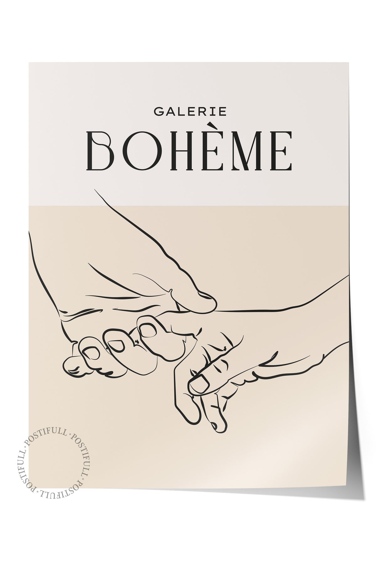 Soft Boho Çerçevesiz Duvar Posteri, İskandinav Temalı Poster - Salon, Mutfak ve Yatak Odası Dekoru