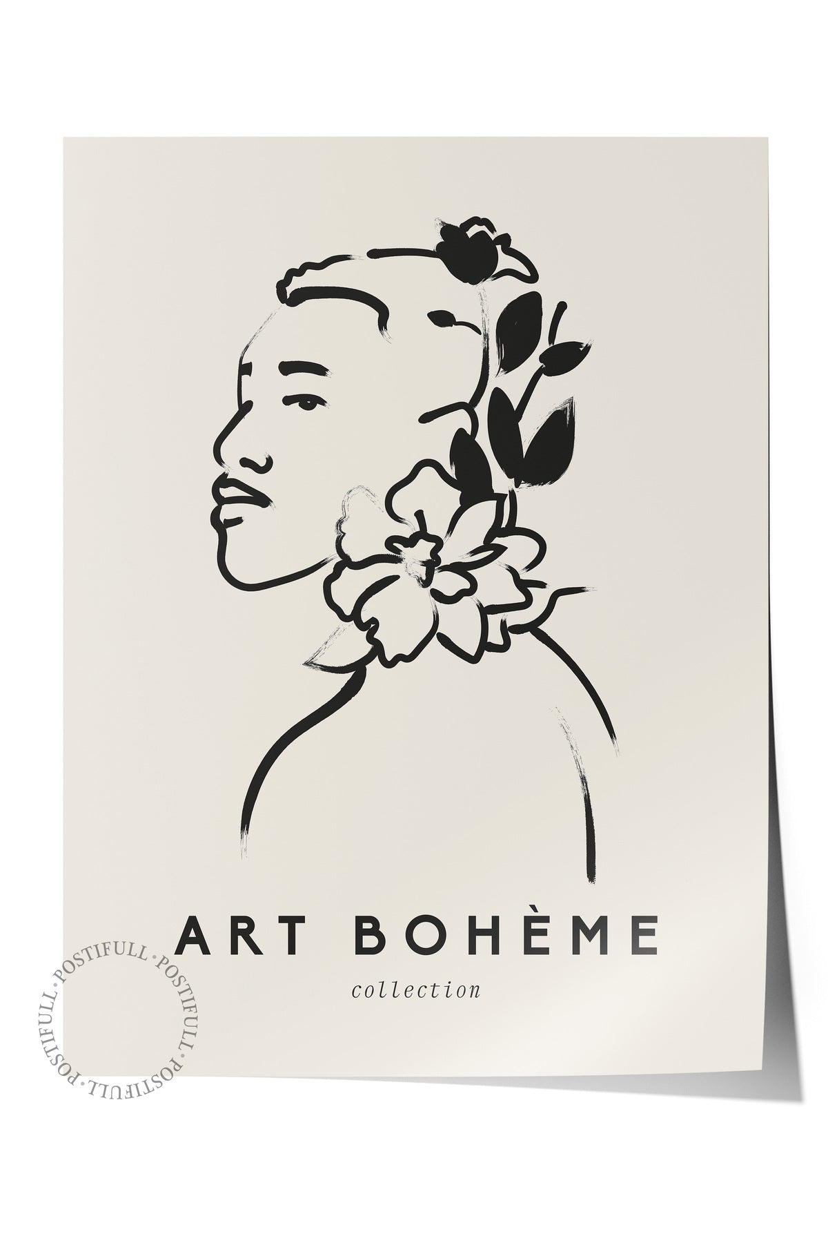 Soft Boho Çerçevesiz Duvar Posteri, İskandinav Temalı Poster - Salon, Mutfak ve Yatak Odası Dekoru