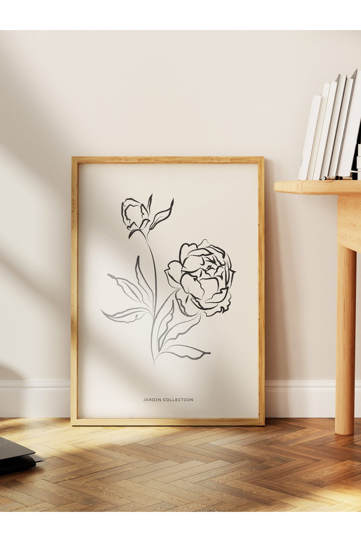 Soft Boho Çerçevesiz Duvar Posteri, İskandinav Temalı Poster - Salon, Mutfak ve Yatak Odası Dekoru