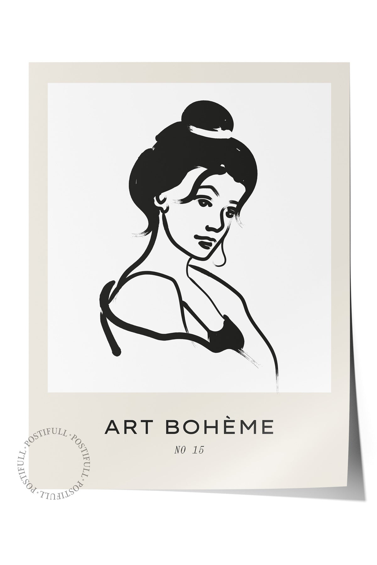Soft Boho Çerçevesiz Duvar Posteri, İskandinav Temalı Poster - Salon, Mutfak ve Yatak Odası Dekoru