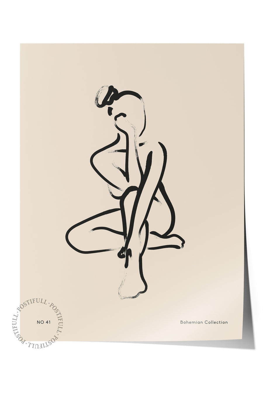 Çizim Sanatı Figürü Bohem & Boho Çerçevesiz Poster