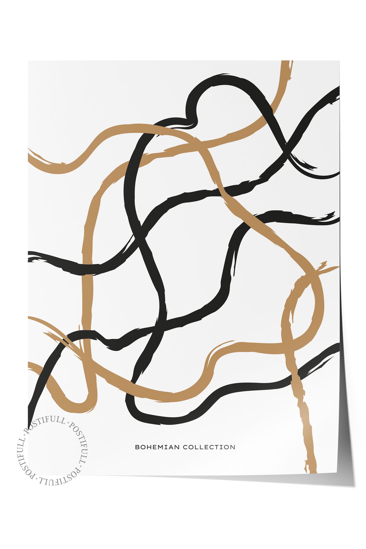 Soft Boho Çerçevesiz Duvar Posteri, İskandinav Temalı Poster - Salon, Mutfak ve Yatak Odası Dekoru