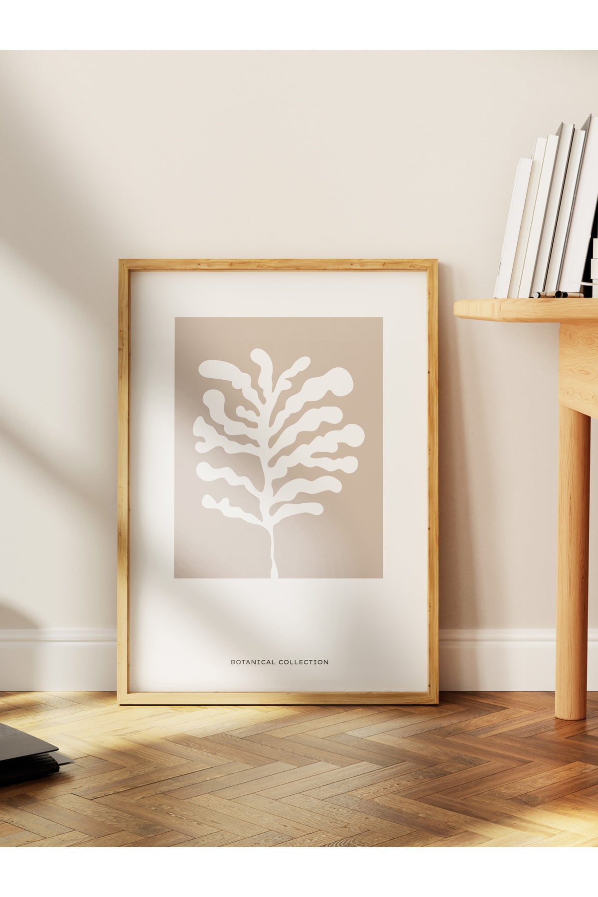 Soft Boho Çerçevesiz Duvar Posteri, İskandinav Temalı Poster - Salon, Mutfak ve Yatak Odası Dekoru