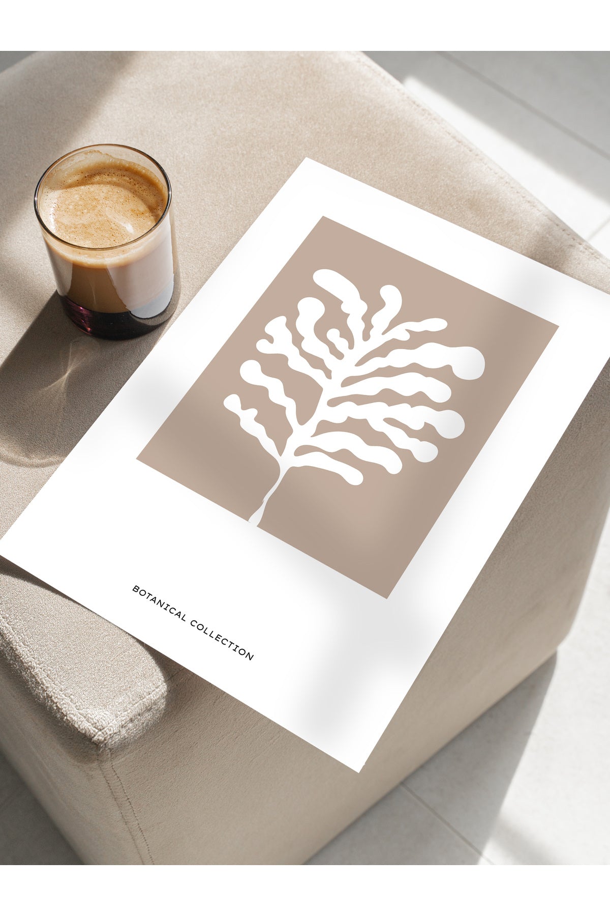 Soft Boho Çerçevesiz Duvar Posteri, İskandinav Temalı Poster - Salon, Mutfak ve Yatak Odası Dekoru