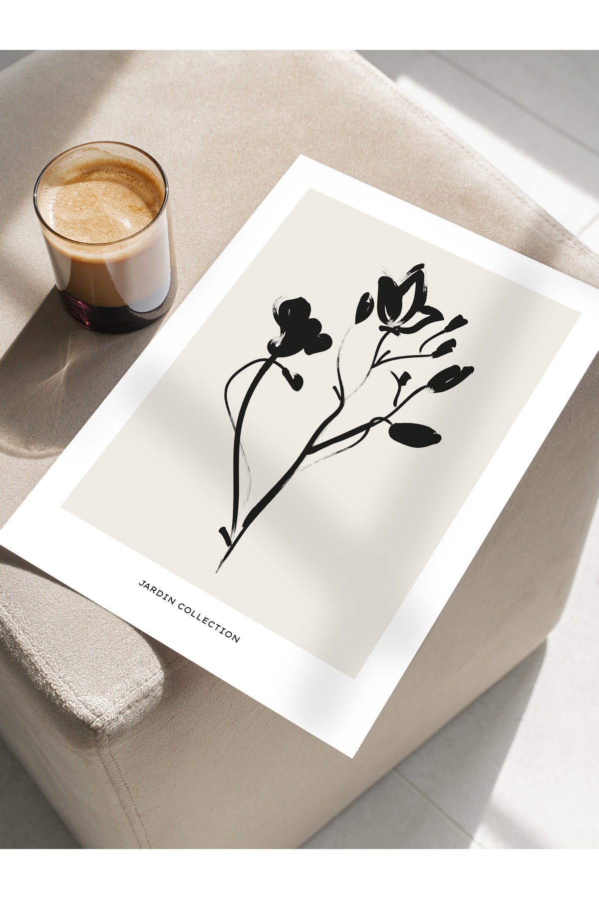 Soft Boho Çerçevesiz Duvar Posteri, İskandinav Temalı Poster - Salon, Mutfak ve Yatak Odası Dekoru