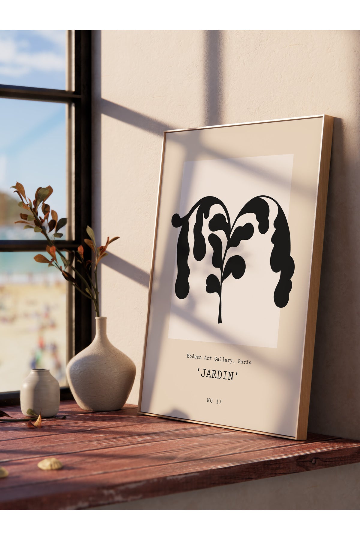 Soft Boho Çerçevesiz Duvar Posteri, İskandinav Temalı Poster - Salon, Mutfak ve Yatak Odası Dekoru