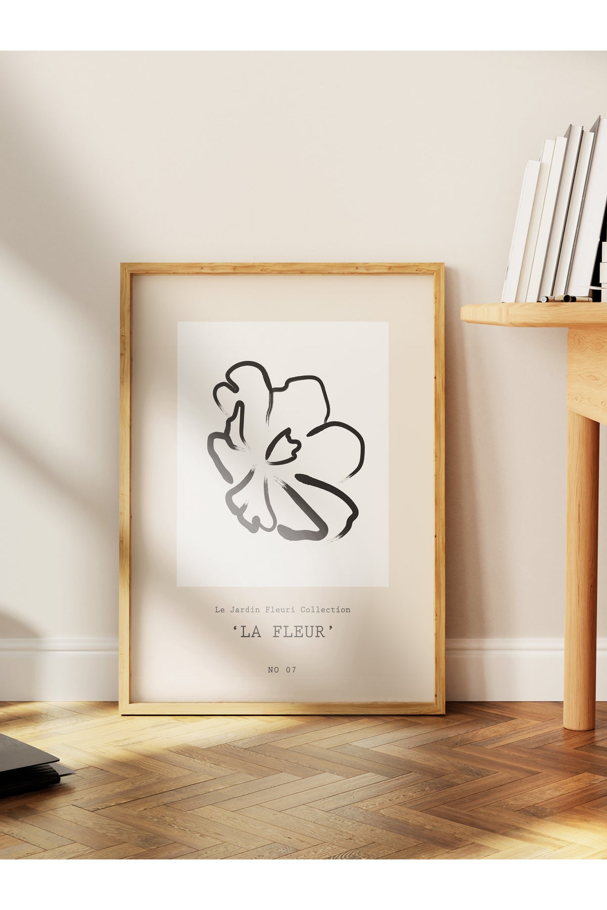 Soft Boho Çerçevesiz Duvar Posteri, İskandinav Temalı Poster - Salon, Mutfak ve Yatak Odası Dekoru
