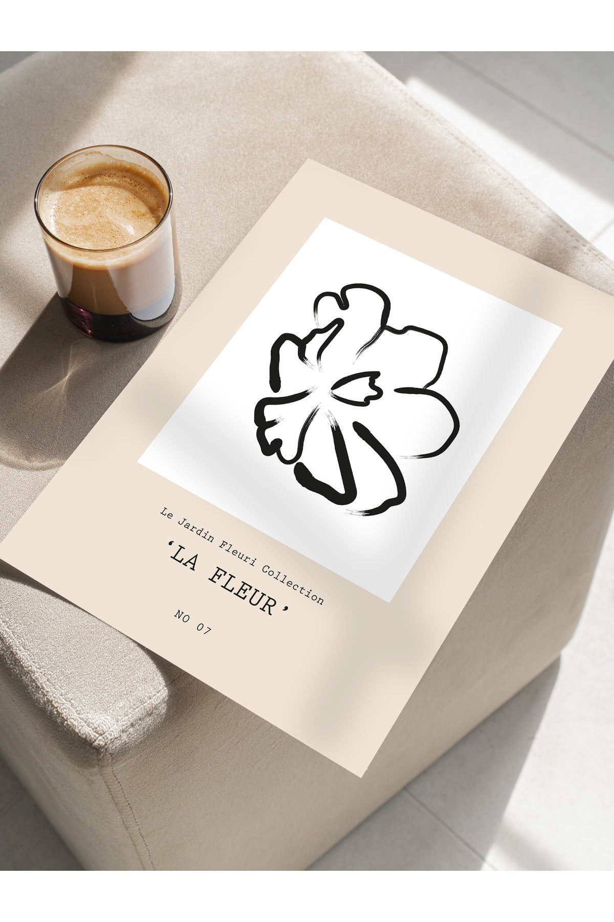 Soft Boho Çerçevesiz Duvar Posteri, İskandinav Temalı Poster - Salon, Mutfak ve Yatak Odası Dekoru