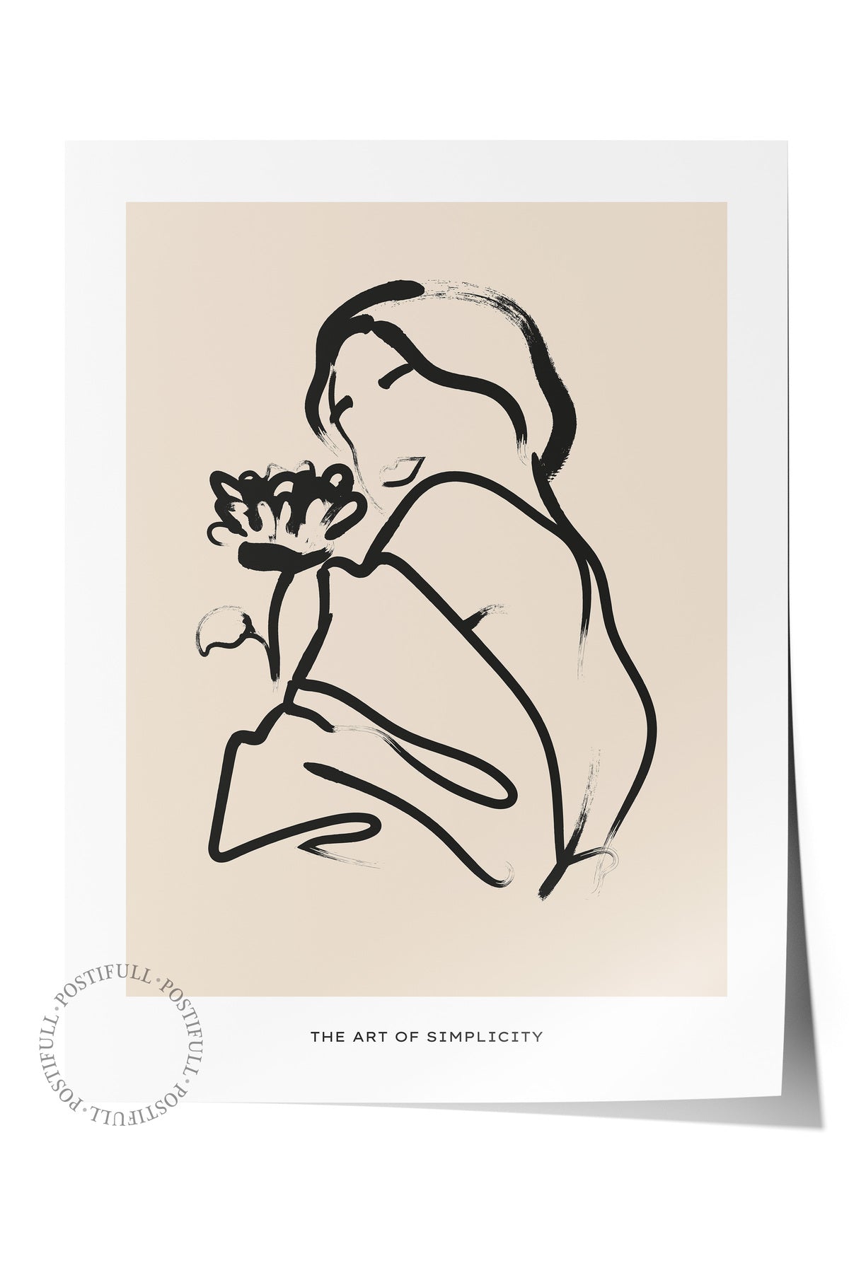 Soft Boho Çerçevesiz Duvar Posteri, İskandinav Temalı Poster - Salon, Mutfak ve Yatak Odası Dekoru