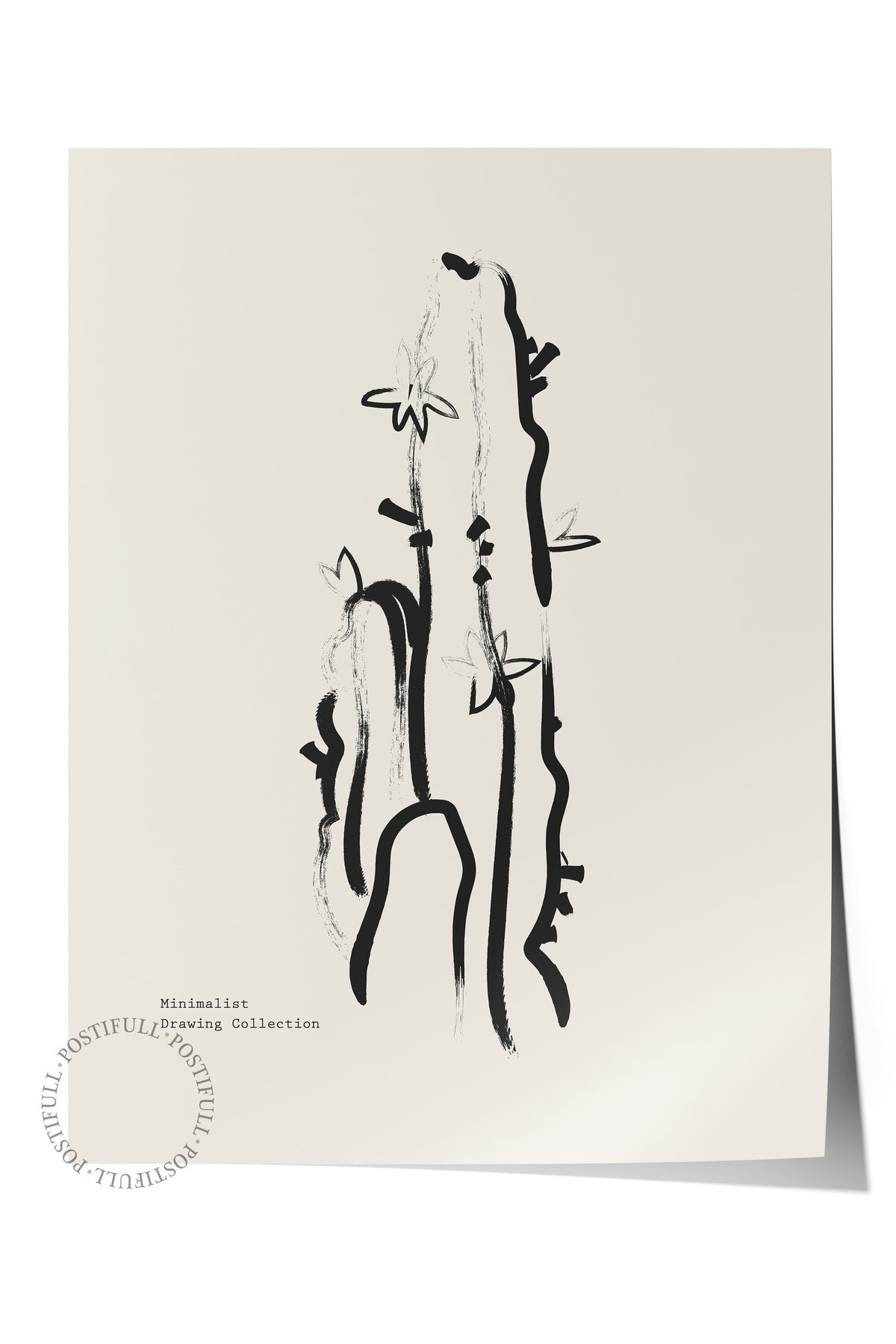 Soft Boho Çerçevesiz Duvar Posteri, İskandinav Temalı Poster - Salon, Mutfak ve Yatak Odası Dekoru