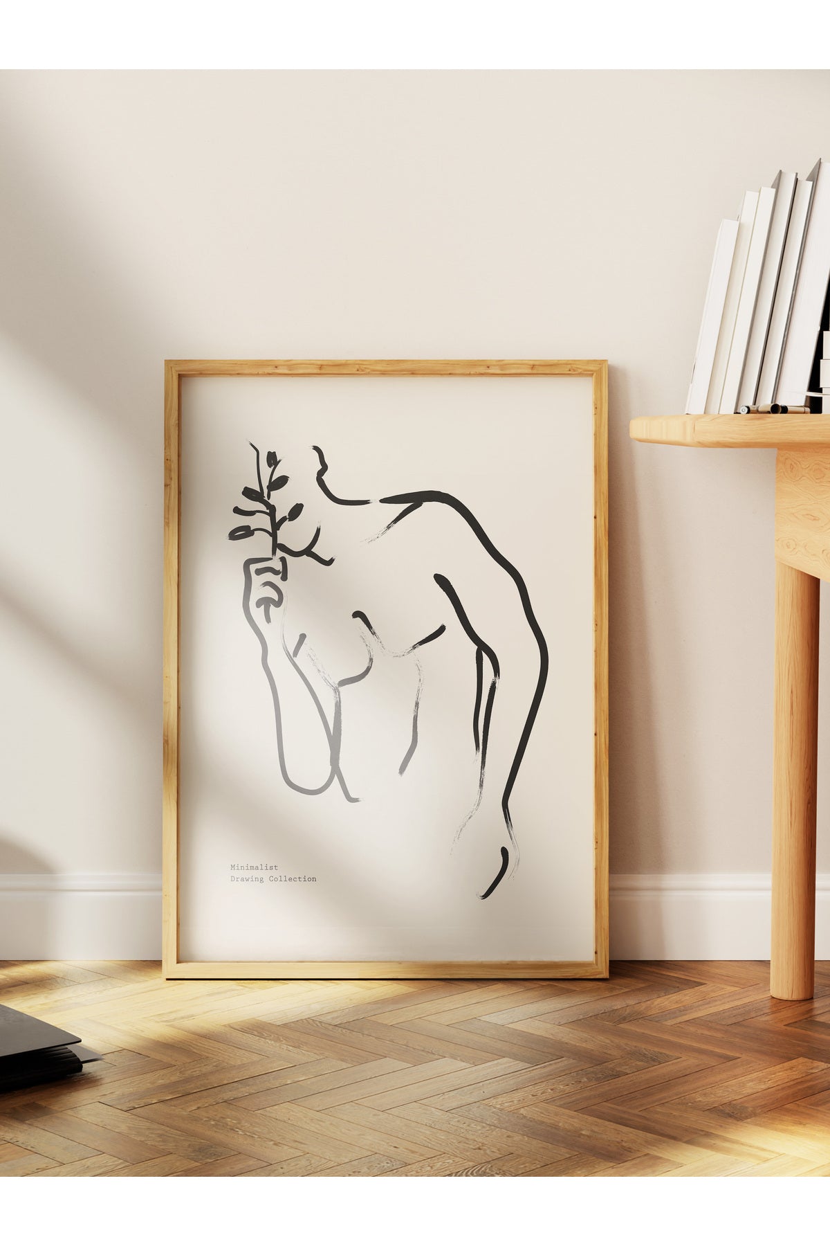 Soft Boho Çerçevesiz Duvar Posteri, İskandinav Temalı Poster - Salon, Mutfak ve Yatak Odası Dekoru