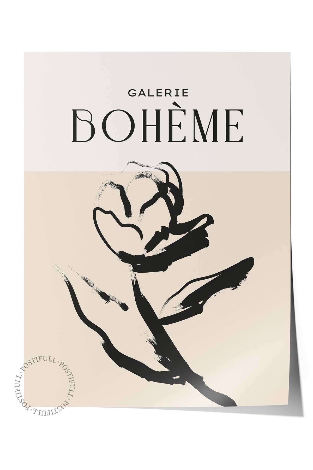 Soft Boho Çerçevesiz Duvar Posteri, İskandinav Temalı Poster - Salon, Mutfak ve Yatak Odası Dekoru