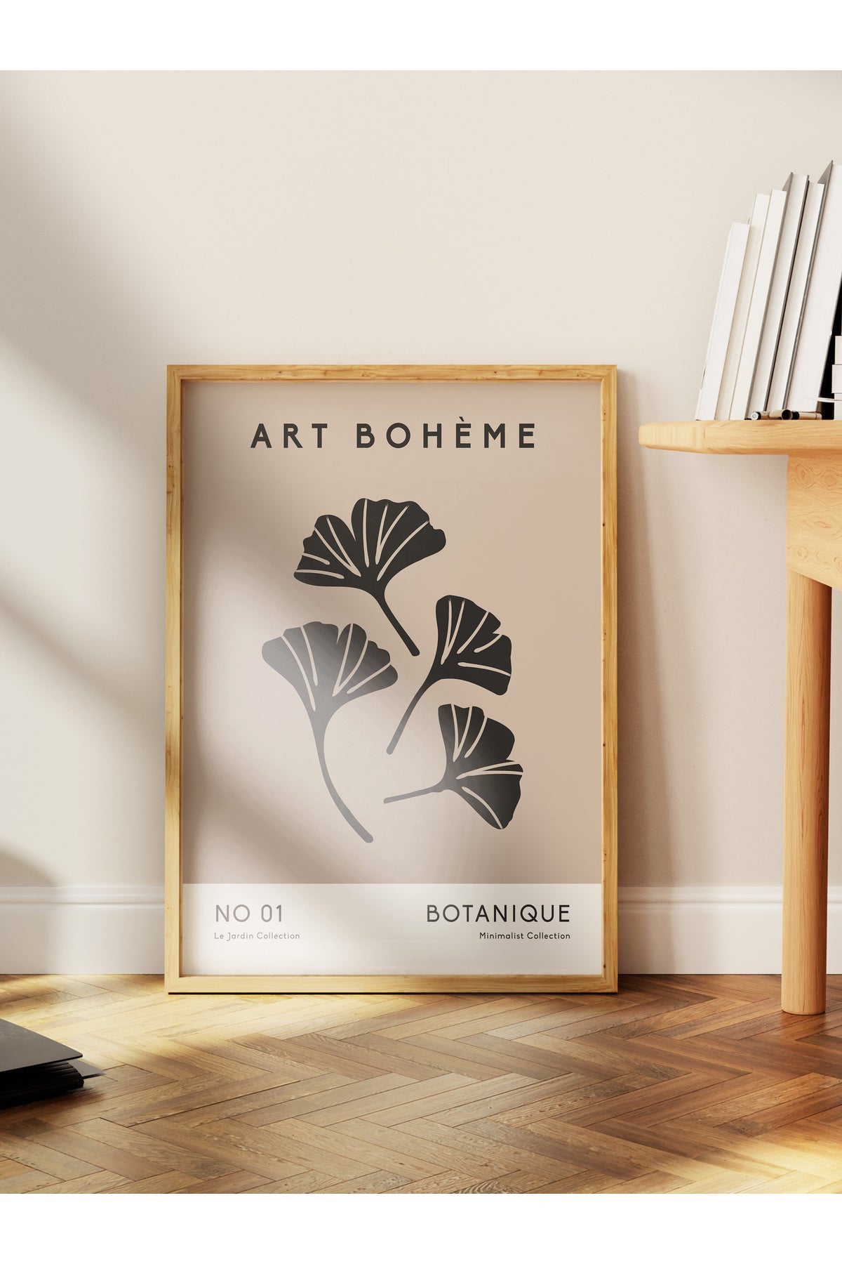 Soft Boho Çerçevesiz Duvar Posteri, İskandinav Temalı Poster - Salon, Mutfak ve Yatak Odası Dekoru