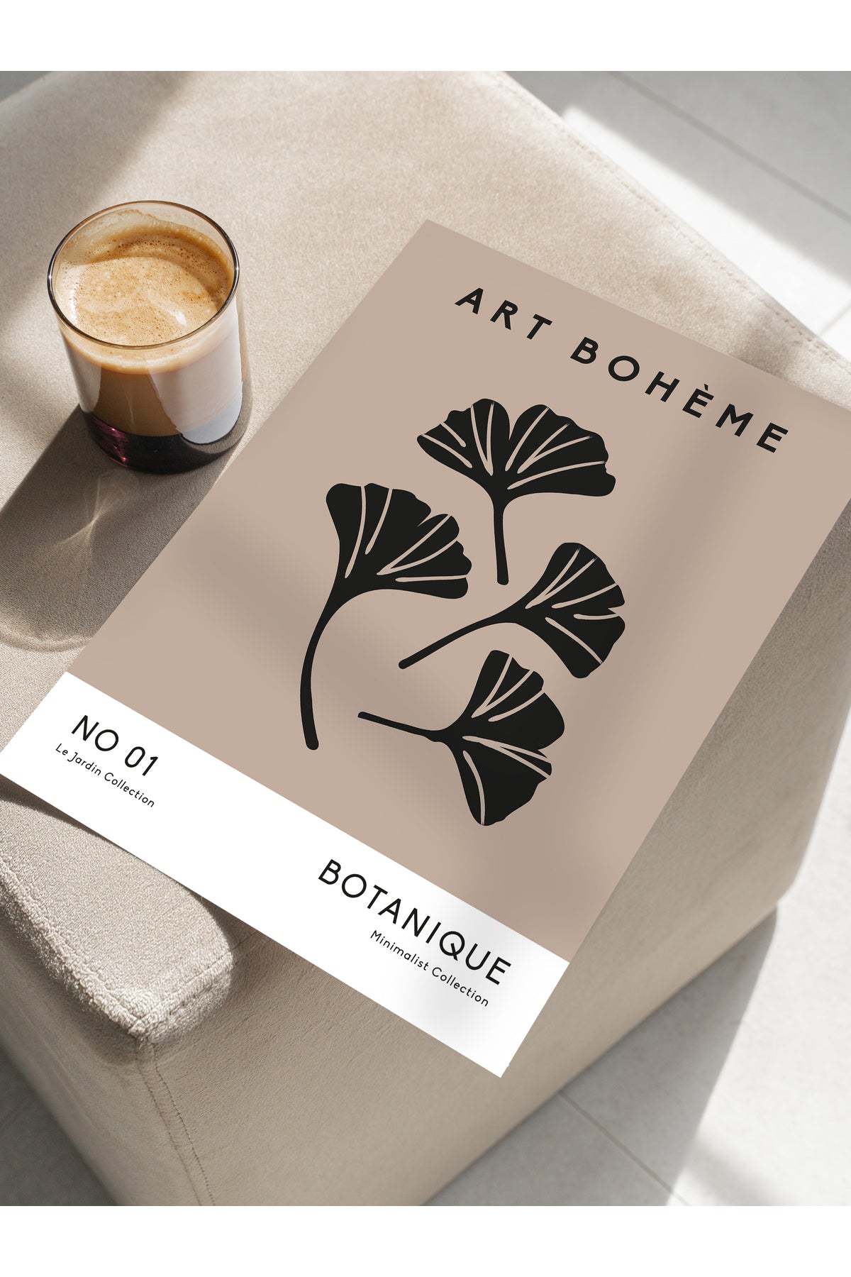 Soft Boho Çerçevesiz Duvar Posteri, İskandinav Temalı Poster - Salon, Mutfak ve Yatak Odası Dekoru