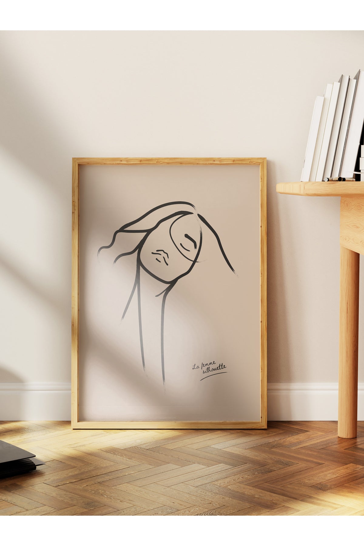 Soft Boho Çerçevesiz Duvar Posteri, İskandinav Temalı Poster - Salon, Mutfak ve Yatak Odası Dekoru