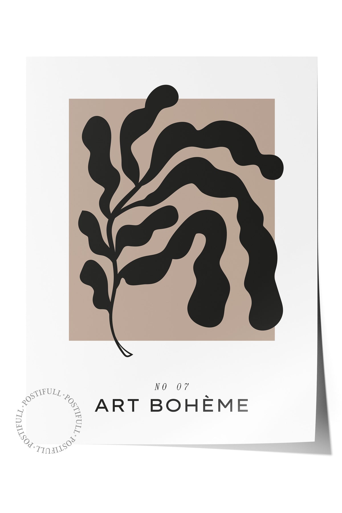 Soft Boho Çerçevesiz Duvar Posteri, İskandinav Temalı Poster - Salon, Mutfak ve Yatak Odası Dekoru