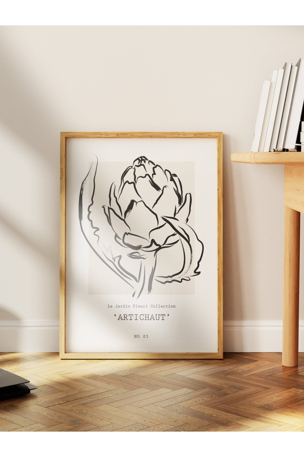 Soft Boho Çerçevesiz Duvar Posteri, İskandinav Temalı Poster - Salon, Mutfak ve Yatak Odası Dekoru