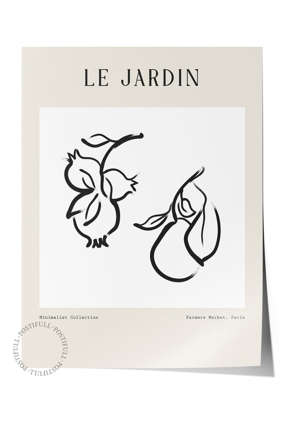 Farklı Tonlarda LE JARDIN Bohem & Boho Çerçevesiz Poster
