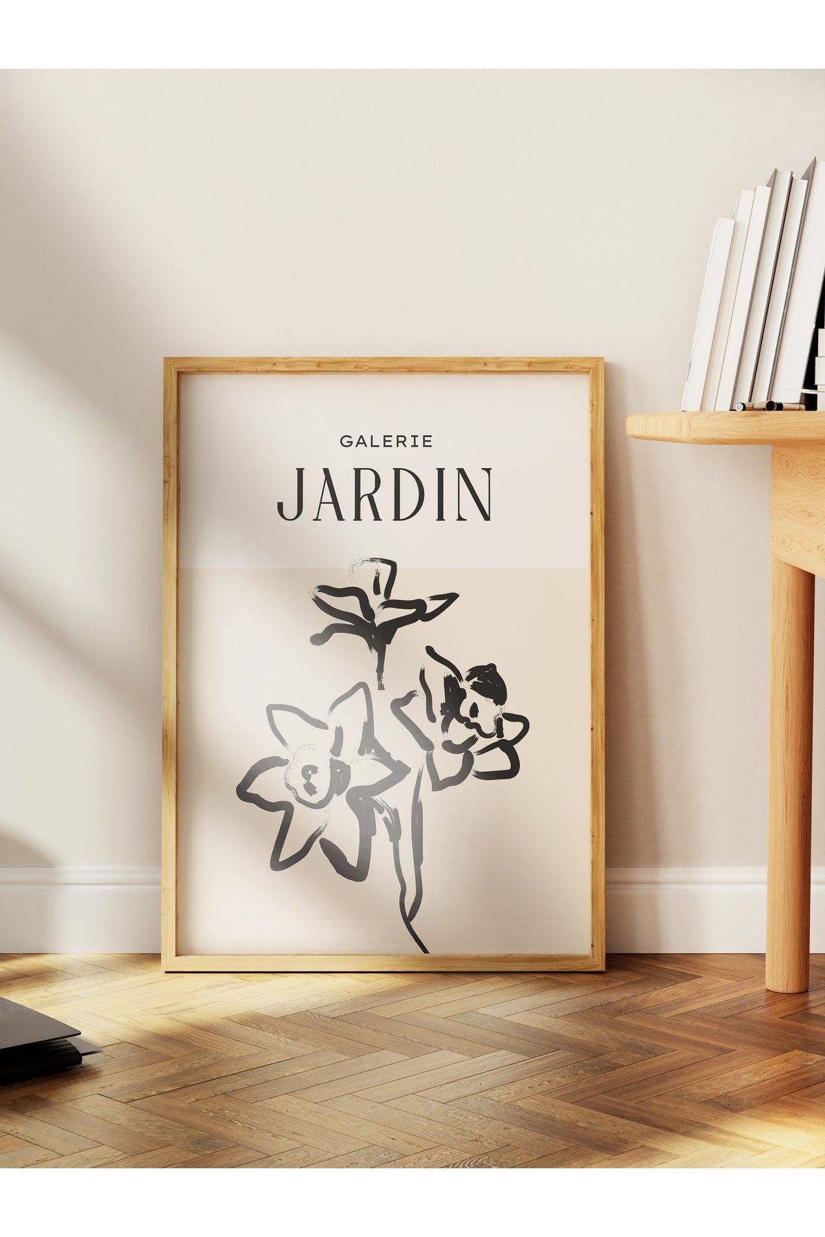 Soft Boho Çerçevesiz Duvar Posteri, İskandinav Temalı Poster - Salon, Mutfak ve Yatak Odası Dekoru