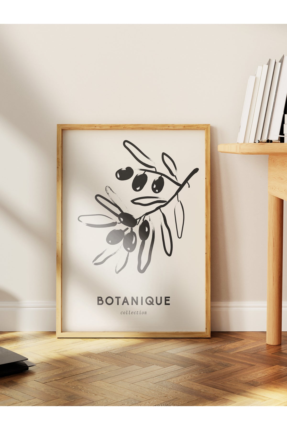 Soft Boho Çerçevesiz Duvar Posteri, İskandinav Temalı Poster - Salon, Mutfak ve Yatak Odası Dekoru