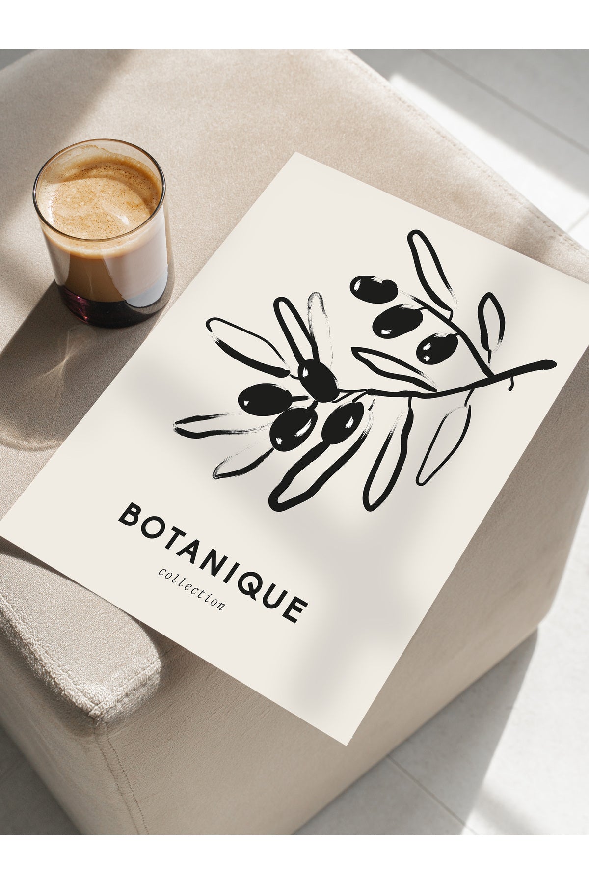 Soft Boho Çerçevesiz Duvar Posteri, İskandinav Temalı Poster - Salon, Mutfak ve Yatak Odası Dekoru