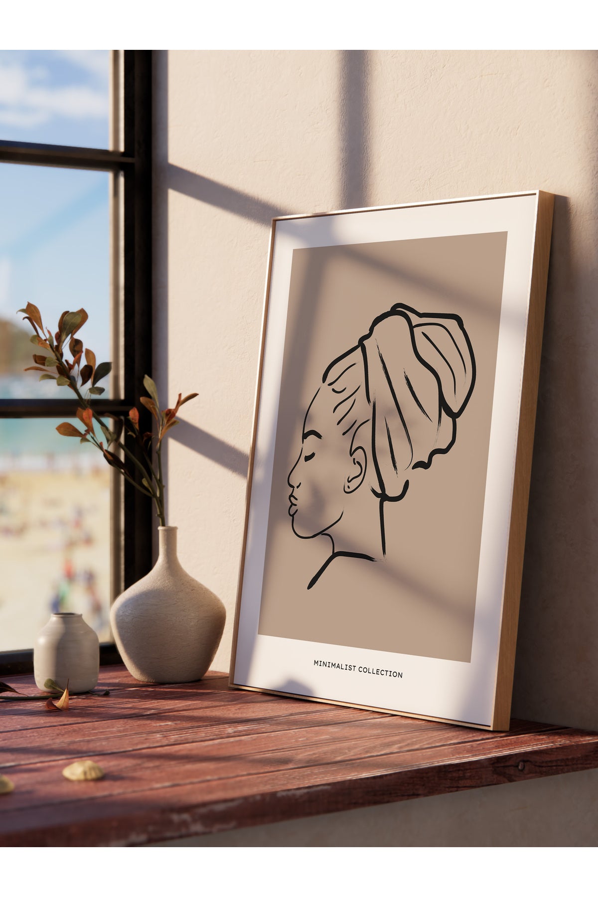 Soft Boho Çerçevesiz Duvar Posteri, İskandinav Temalı Poster - Salon, Mutfak ve Yatak Odası Dekoru