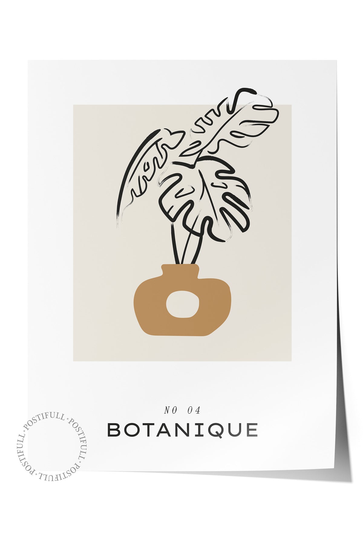 Soft Boho Çerçevesiz Duvar Posteri, İskandinav Temalı Poster - Salon, Mutfak ve Yatak Odası Dekoru