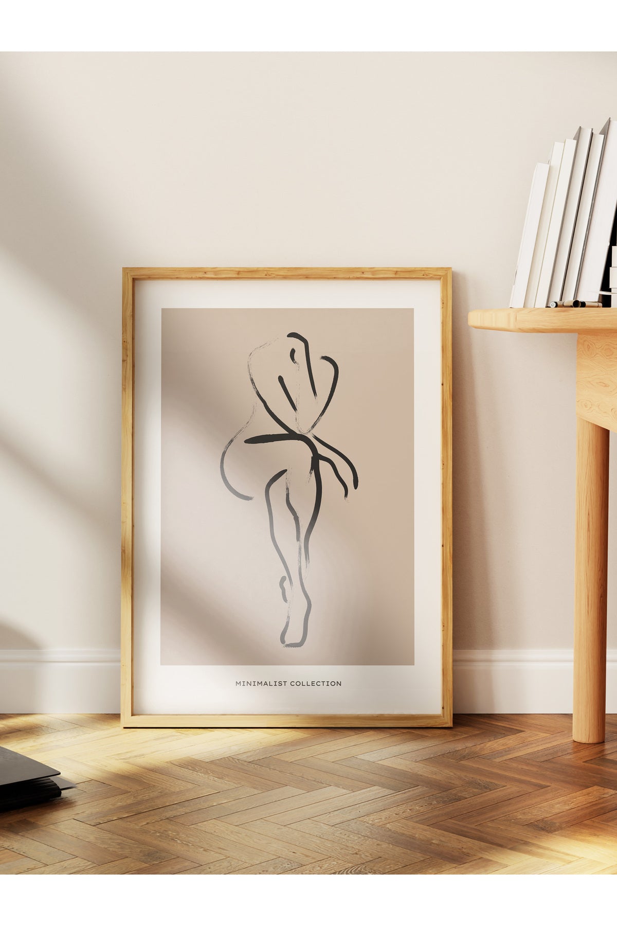 Soft Boho Çerçevesiz Duvar Posteri, İskandinav Temalı Poster - Salon, Mutfak ve Yatak Odası Dekoru
