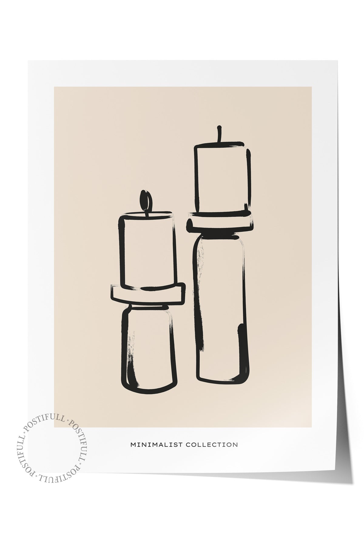 Soft Boho Çerçevesiz Duvar Posteri, İskandinav Temalı Poster - Salon, Mutfak ve Yatak Odası Dekoru