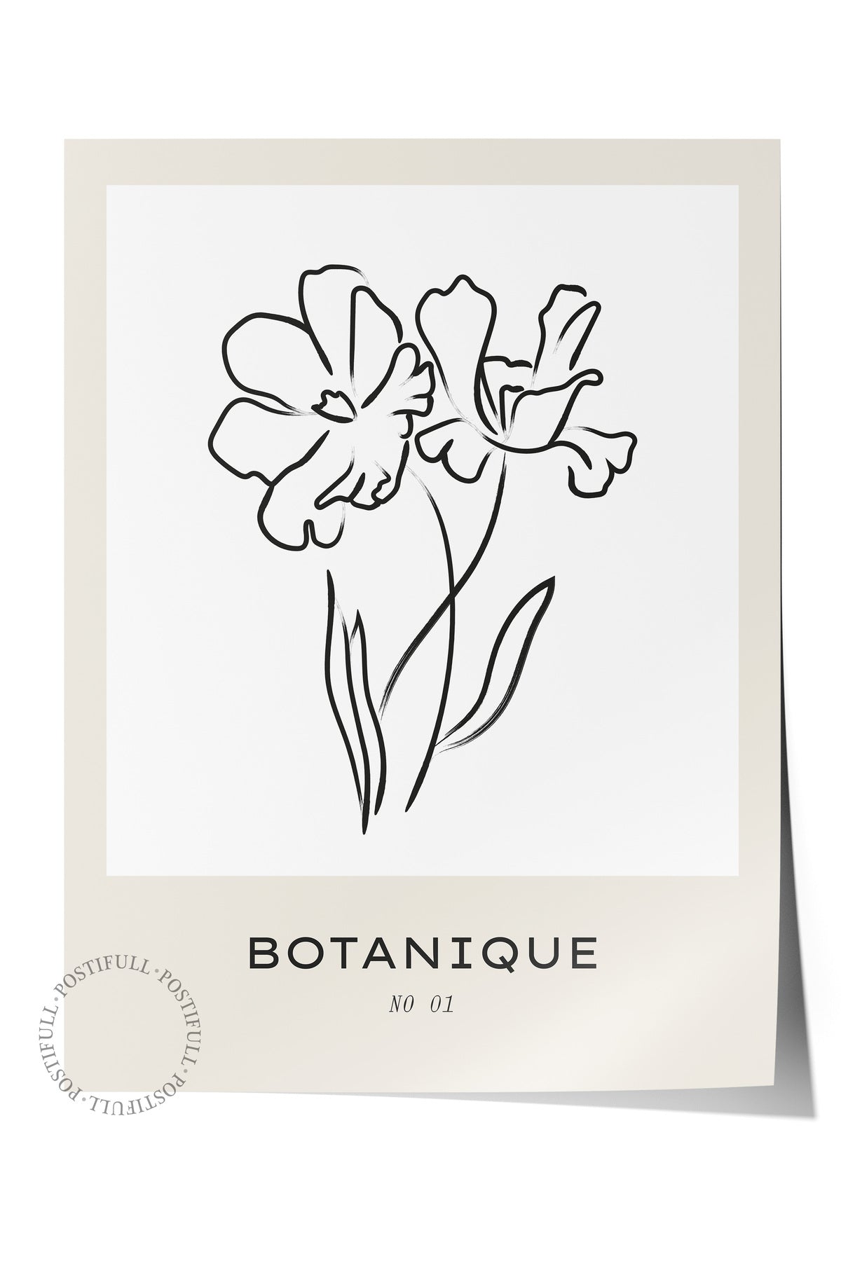 Soft Boho Çerçevesiz Duvar Posteri, İskandinav Temalı Poster - Salon, Mutfak ve Yatak Odası Dekoru