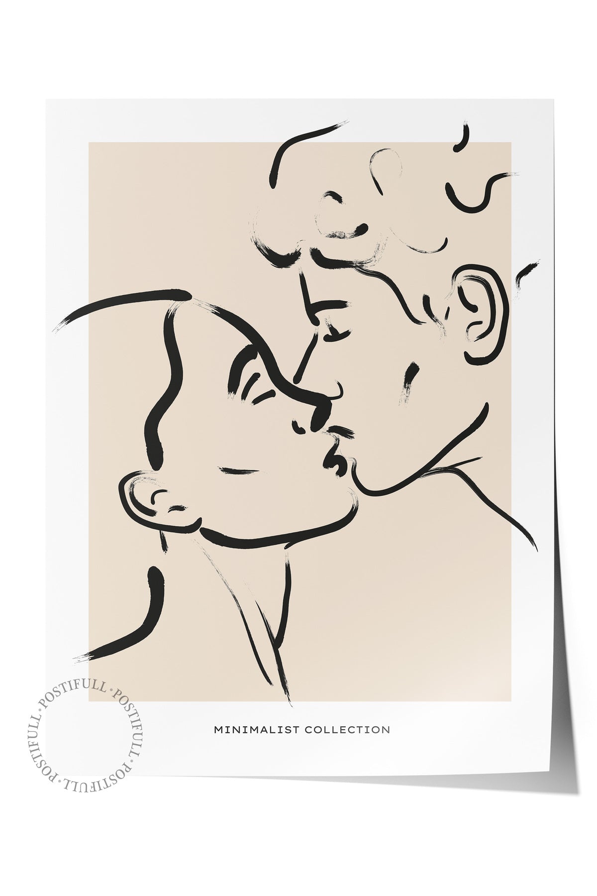 Soft Boho Çerçevesiz Duvar Posteri, İskandinav Temalı Poster - Salon, Mutfak ve Yatak Odası Dekoru