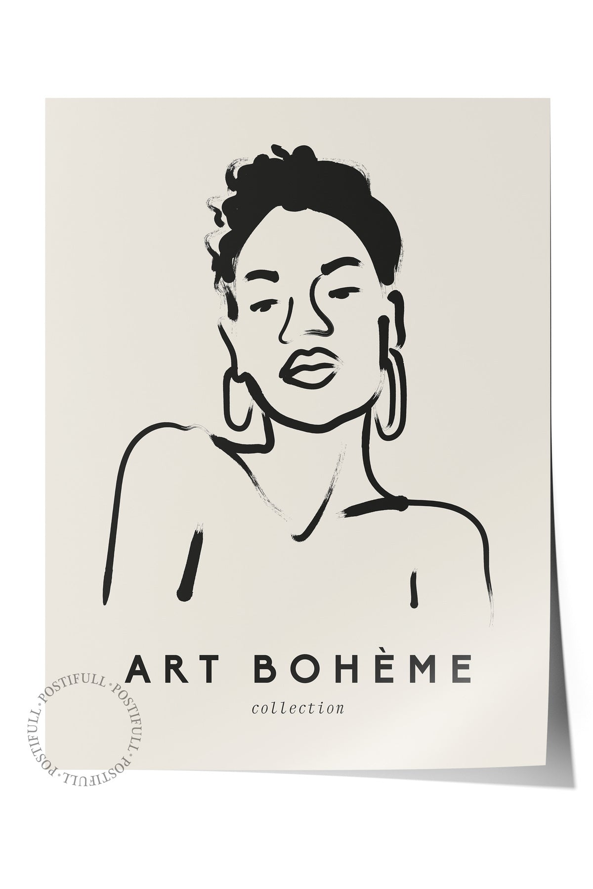 Soft Boho Çerçevesiz Duvar Posteri, İskandinav Temalı Poster - Salon, Mutfak ve Yatak Odası Dekoru