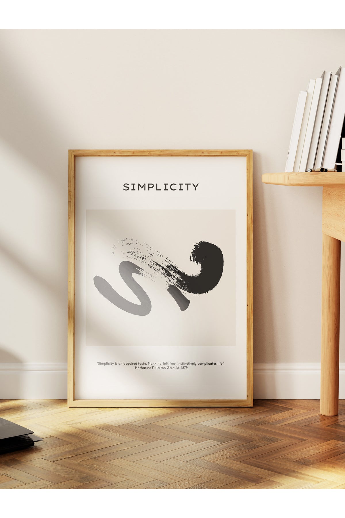 Soft Boho Çerçevesiz Duvar Posteri, İskandinav Temalı Poster - Salon, Mutfak ve Yatak Odası Dekoru