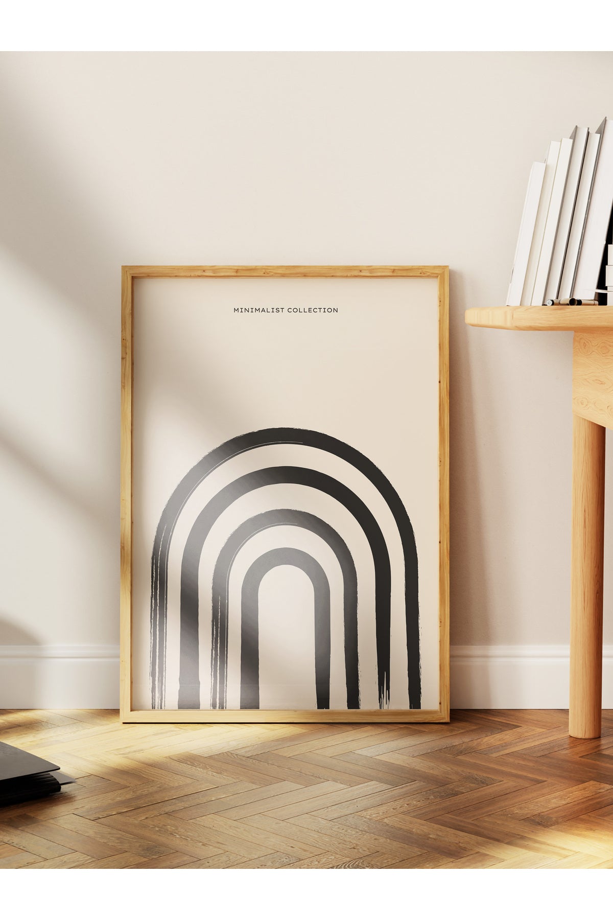 Soft Boho Çerçevesiz Duvar Posteri, İskandinav Temalı Poster - Salon, Mutfak ve Yatak Odası Dekoru