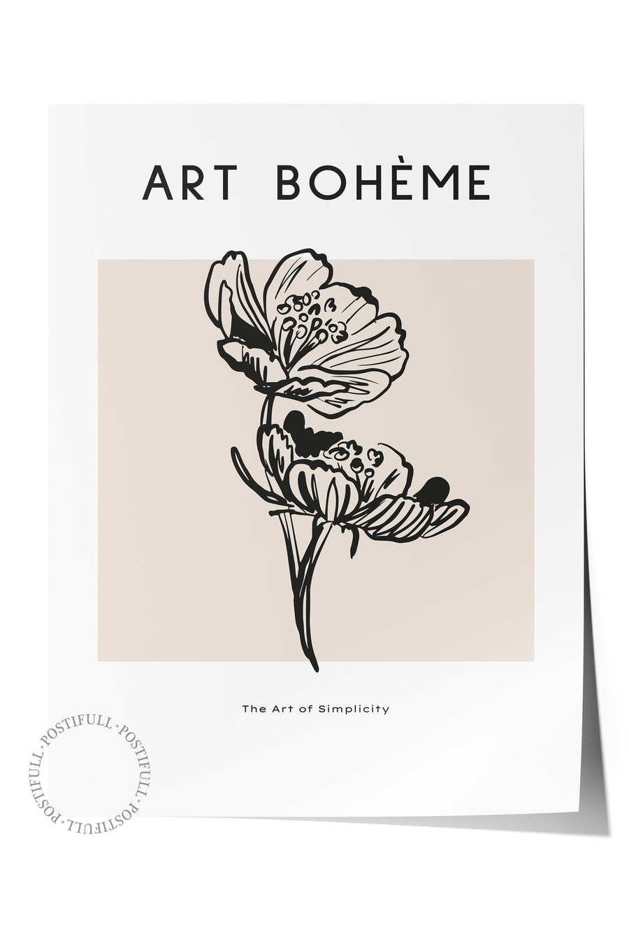 Farklı Tonlarda ART BOHÈME Bohem & Boho Çerçevesiz Poster
